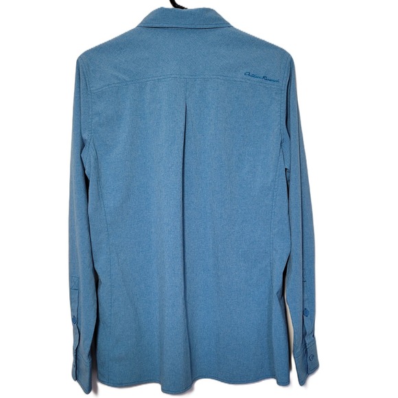 Outdoor Research Women's XL‎ Blue Reflection Long Sleeve Button Up Shirt Pockets - Picture 4 of 16